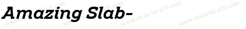Amazing Slab字体转换